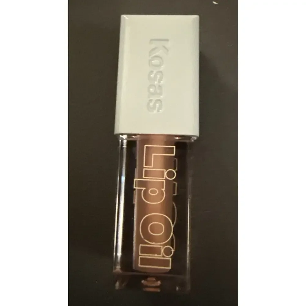 Kosas Wet Plumping Treatment Gloss Lip Oil Jellyfish Glossy Clear .06 Fl Oz